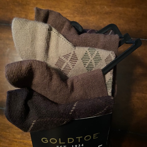 Gold Toe Brown Dress Socks 5-Pair 10-13 - Picture 2 of 3
